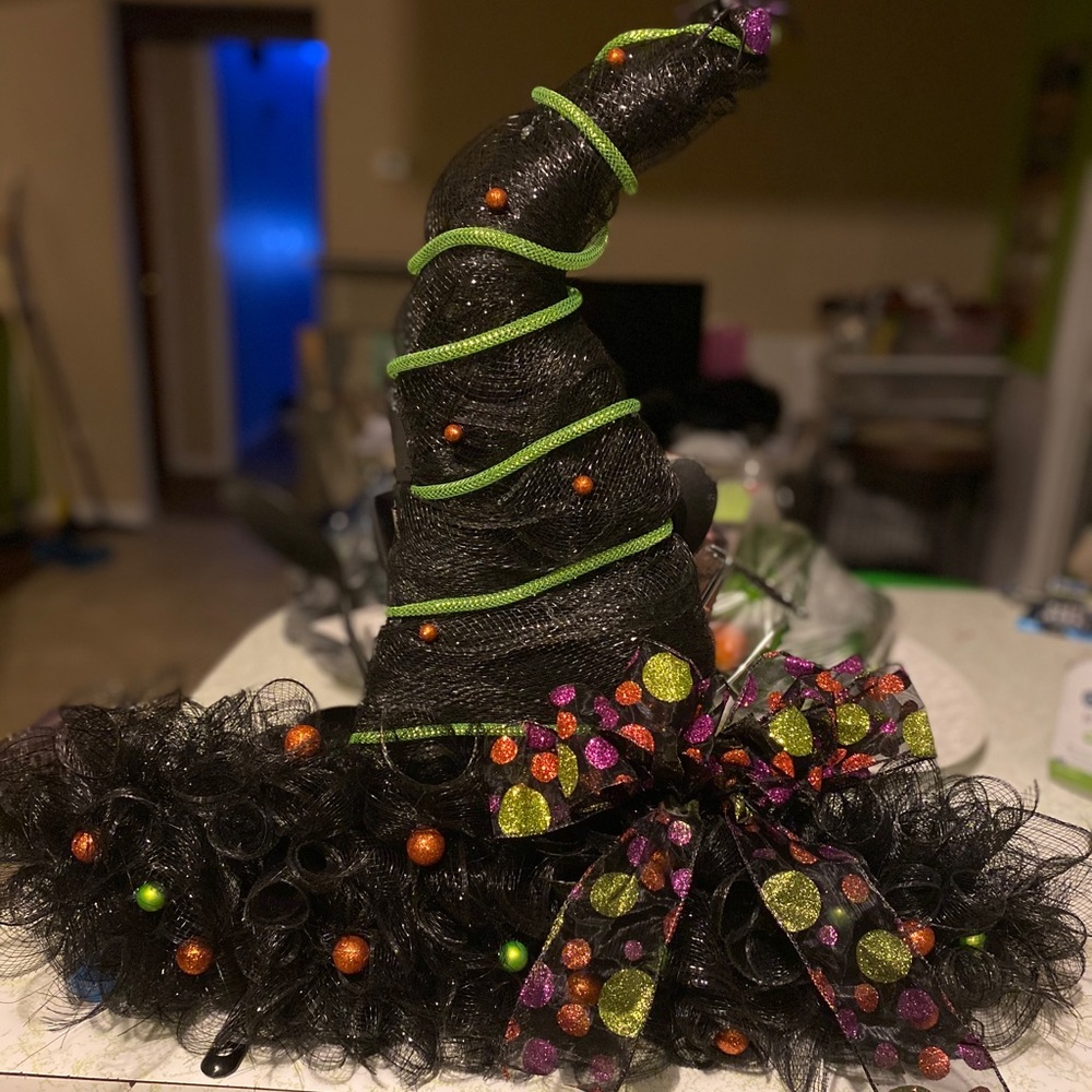 Witches Hat Door Wreath
